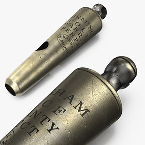 Birmingham Police Fluted Whistle Brass