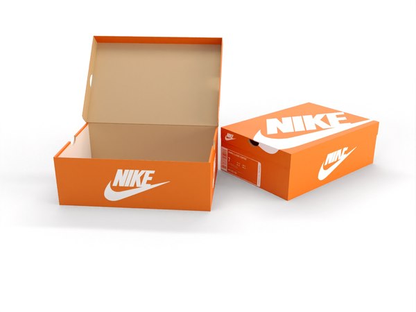 modelo 3d Caja zapatos Nike Naranja - TurboSquid 1588419