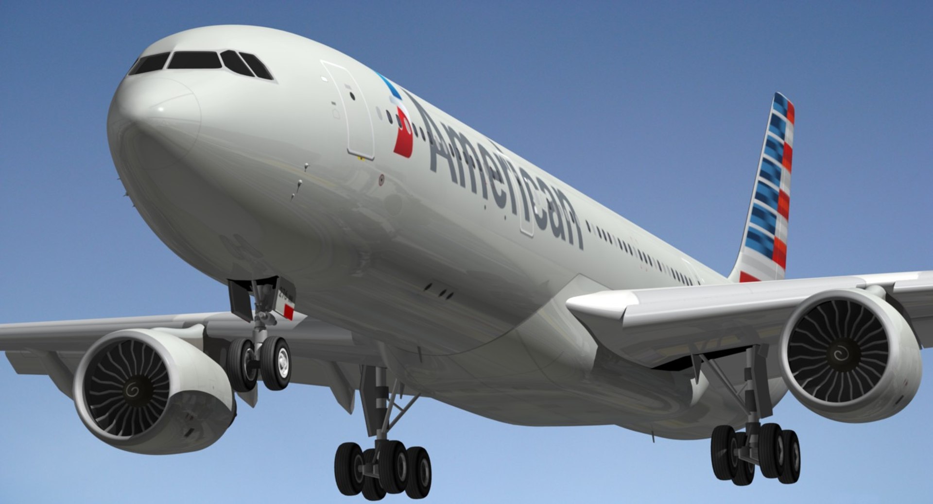 Airbus American Airlines A330 3d Model - Turbosquid 1222109