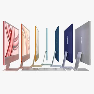 3D Apple iMac 2023 All Colors