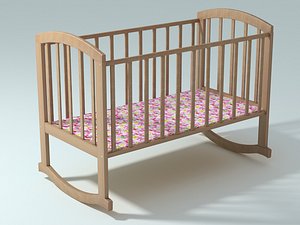 bed baby 3d model