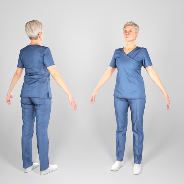 3D animation ready surgical nurse