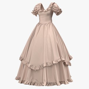 Dress Beige Vintage PBR