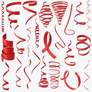 3D Curly Ribbons Collection