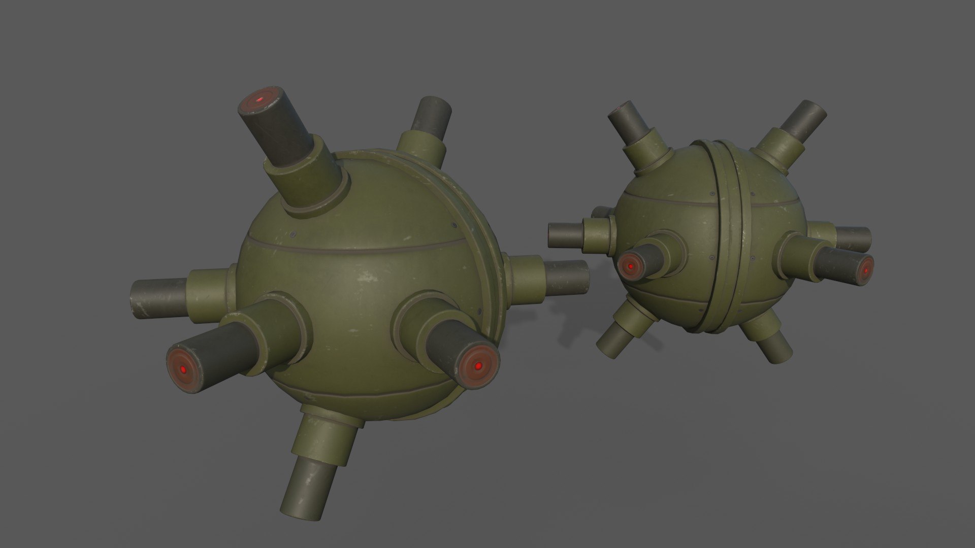 Sci-fi MinesBombs 3D Model - TurboSquid 2211585