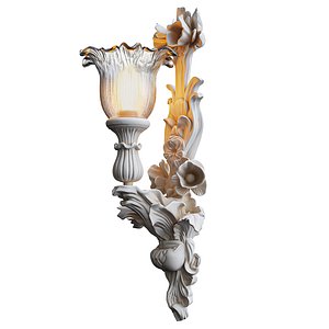 3D Wall gypsum lamp 03