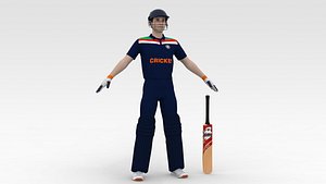 3D Cricket Batsman V1 model