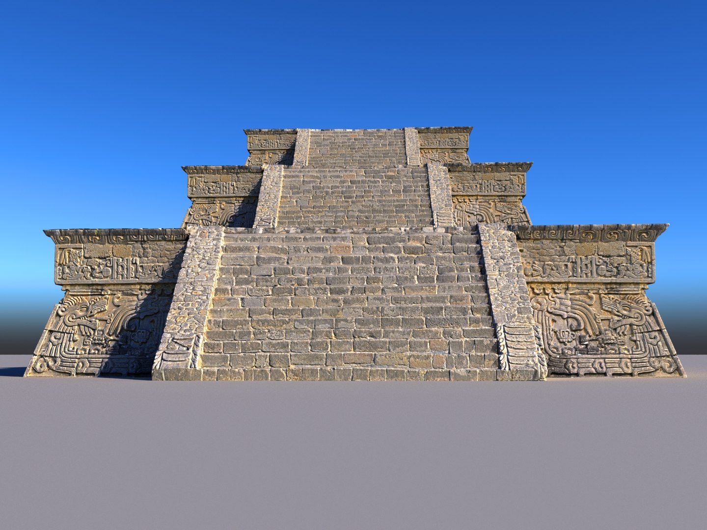 Piramide xochicalco 16k scanned 3D model - TurboSquid 1496475