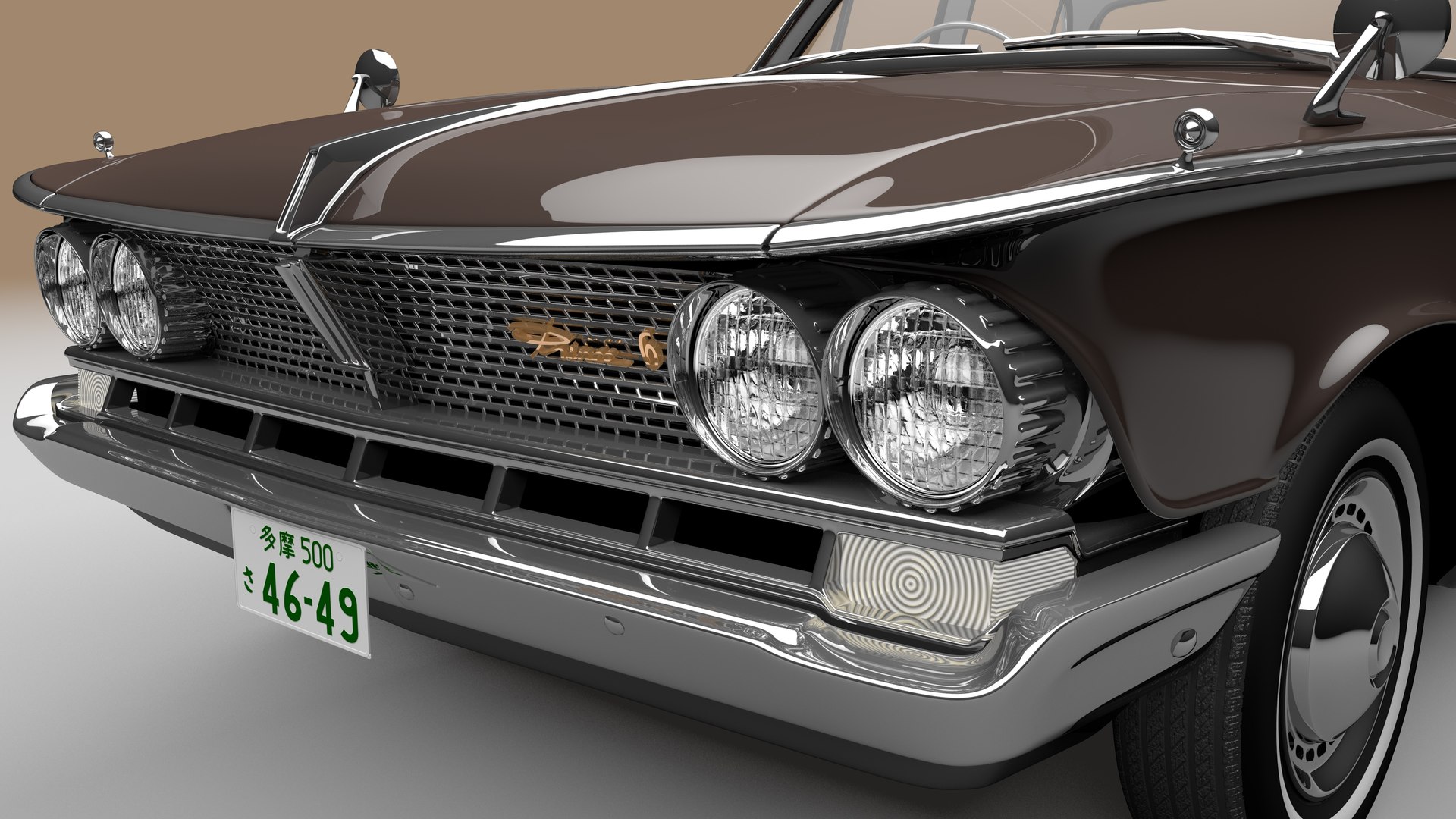 3D Gloria Nissan Prince Model - TurboSquid 1523228