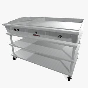 3d restaurant grill flat