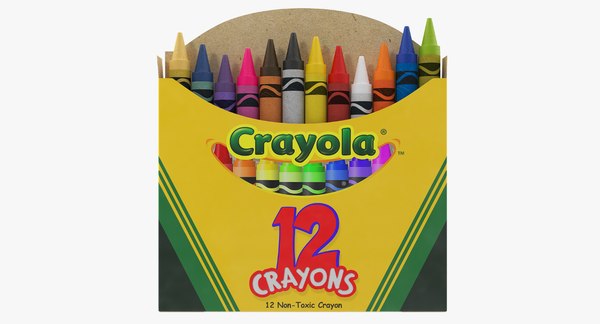 modelo 3d Caja de crayones abiertos 12 Conde - TurboSquid 1287534