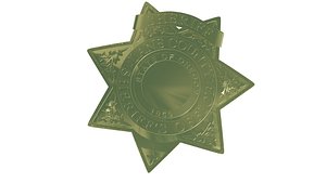3D model police badge