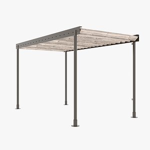 3D street pergola model