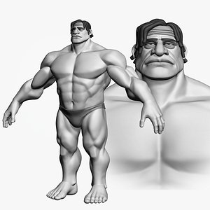 Cartoon male character Mateo base 3D