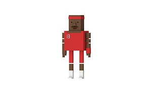 3D model simple basketball man