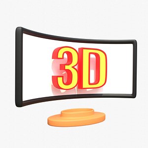 3D model 3 D Movie Cinema