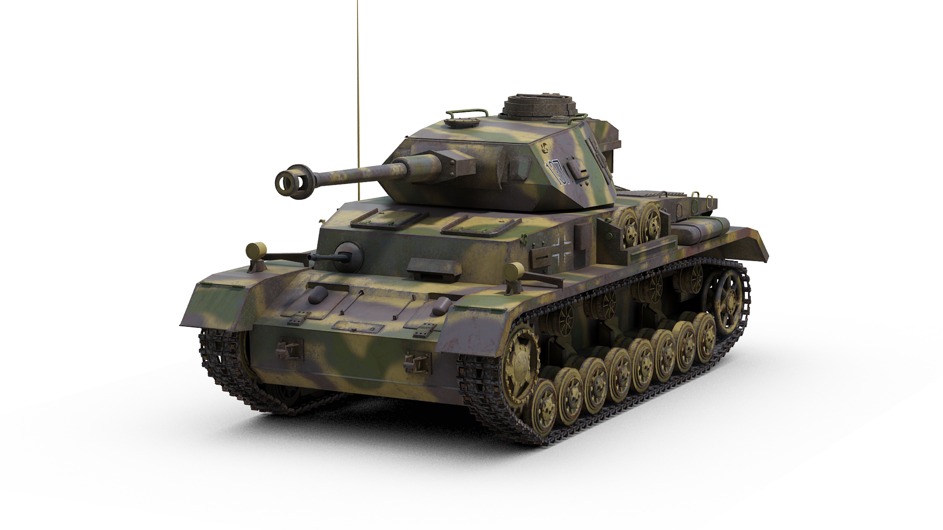 German Panzer Iv Tank 3d Model