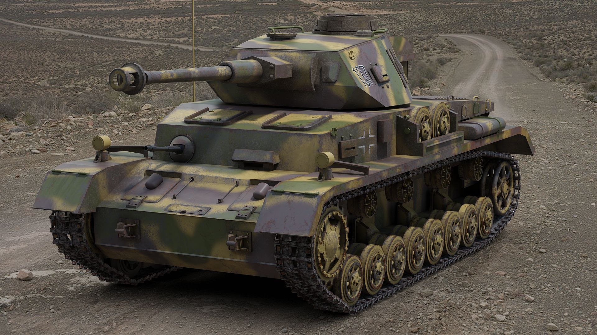 German Panzer Iv Tank 3d Model