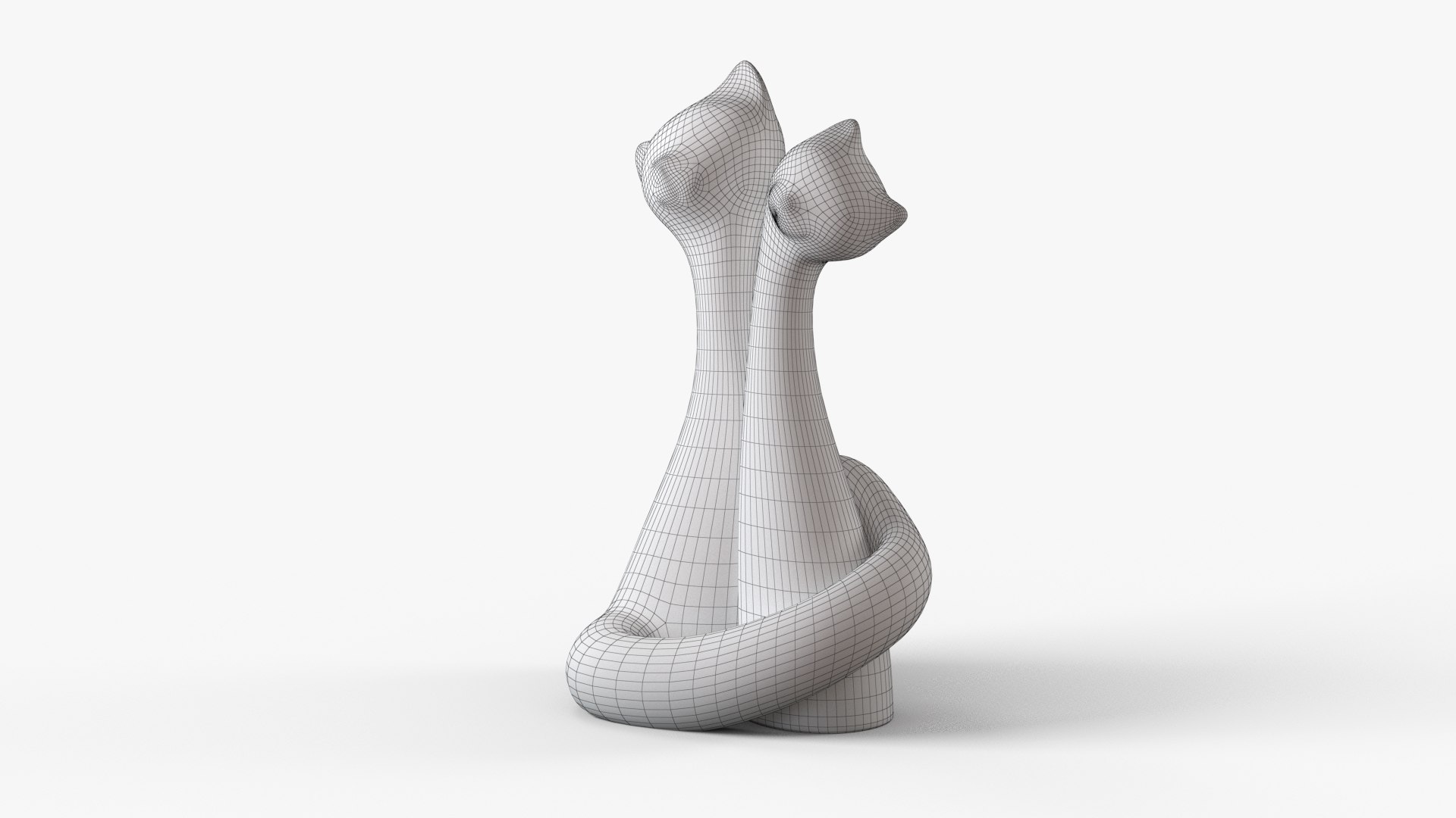 Cats Figurine 3D Model - TurboSquid 2121171