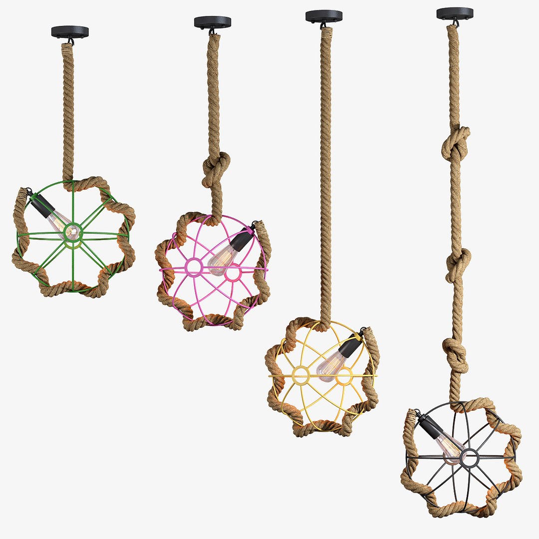 3d Model Of Rope Light Lamp