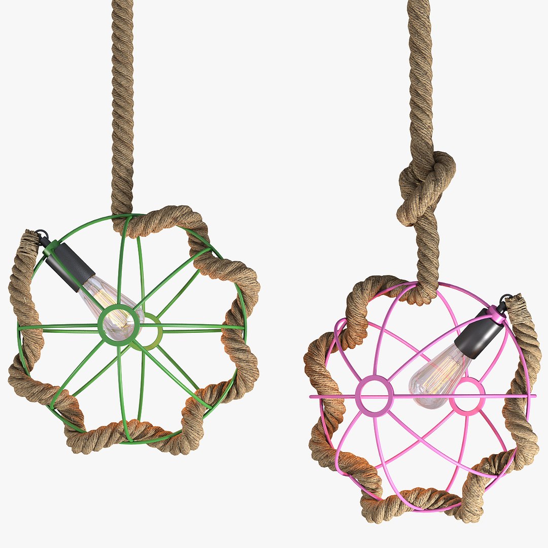 3d Model Of Rope Light Lamp