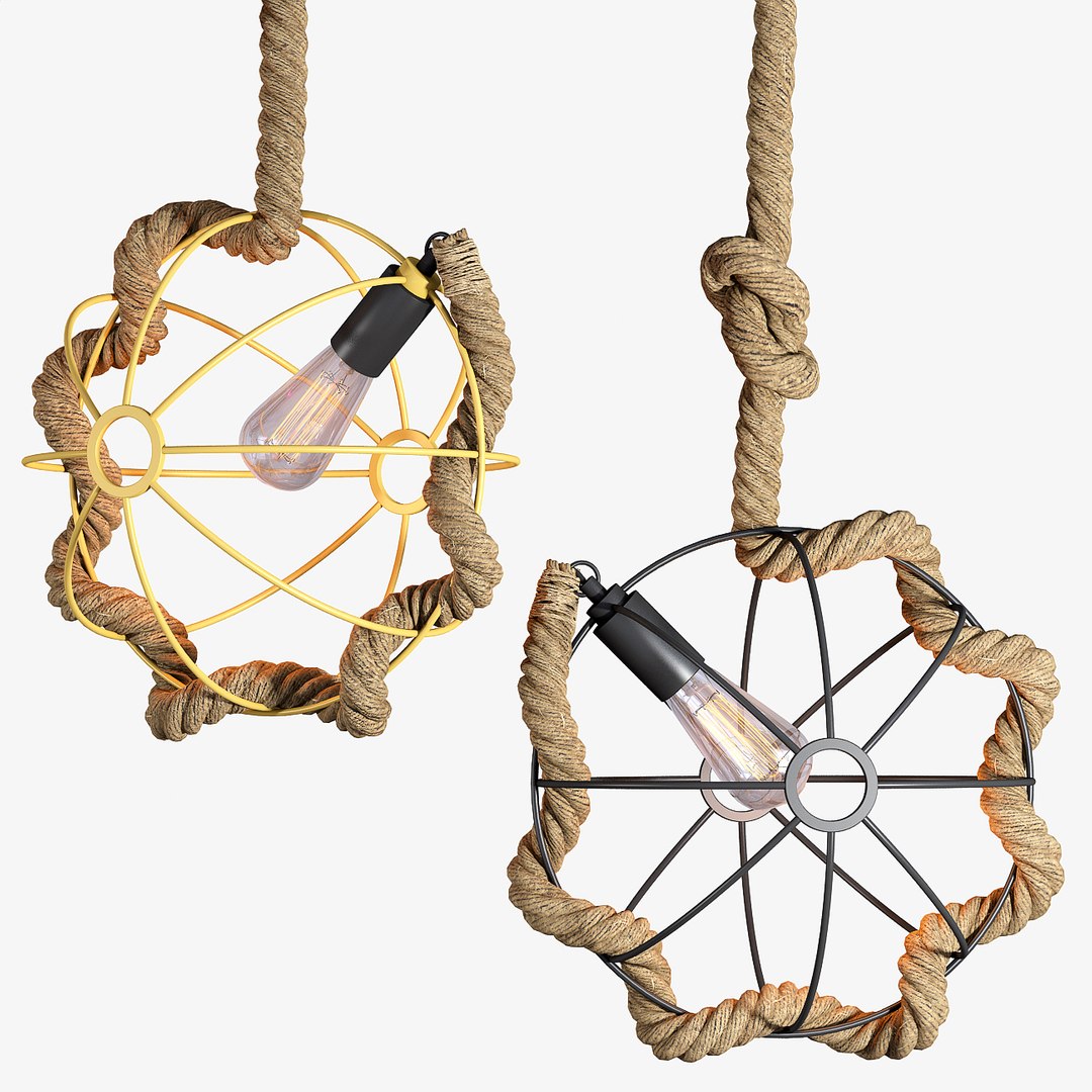 3d Model Of Rope Light Lamp