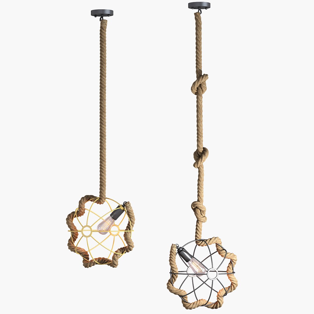 3d Model Of Rope Light Lamp