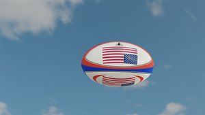 rugby ball 3D model