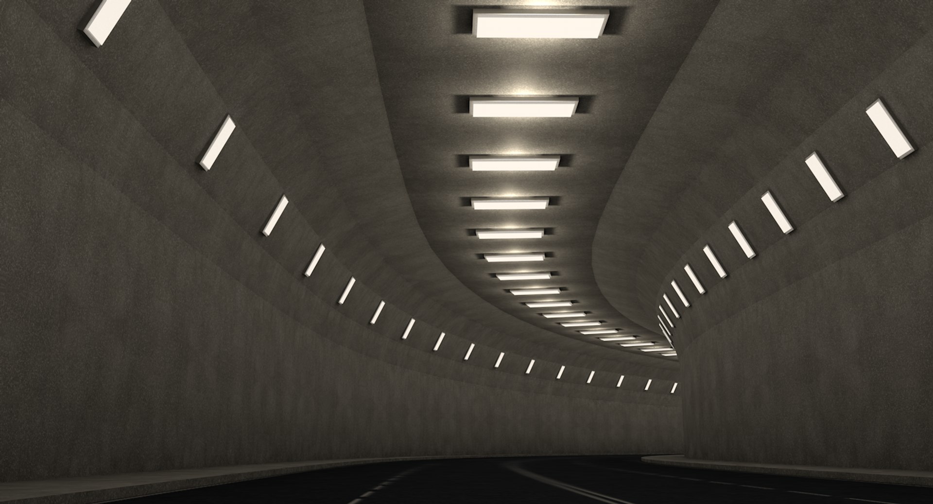 3d Highway Tunnel Model - Turbosquid 1539204