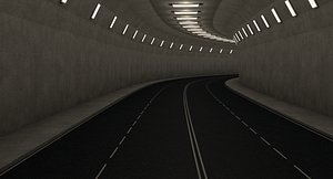 3D highway tunnel model
