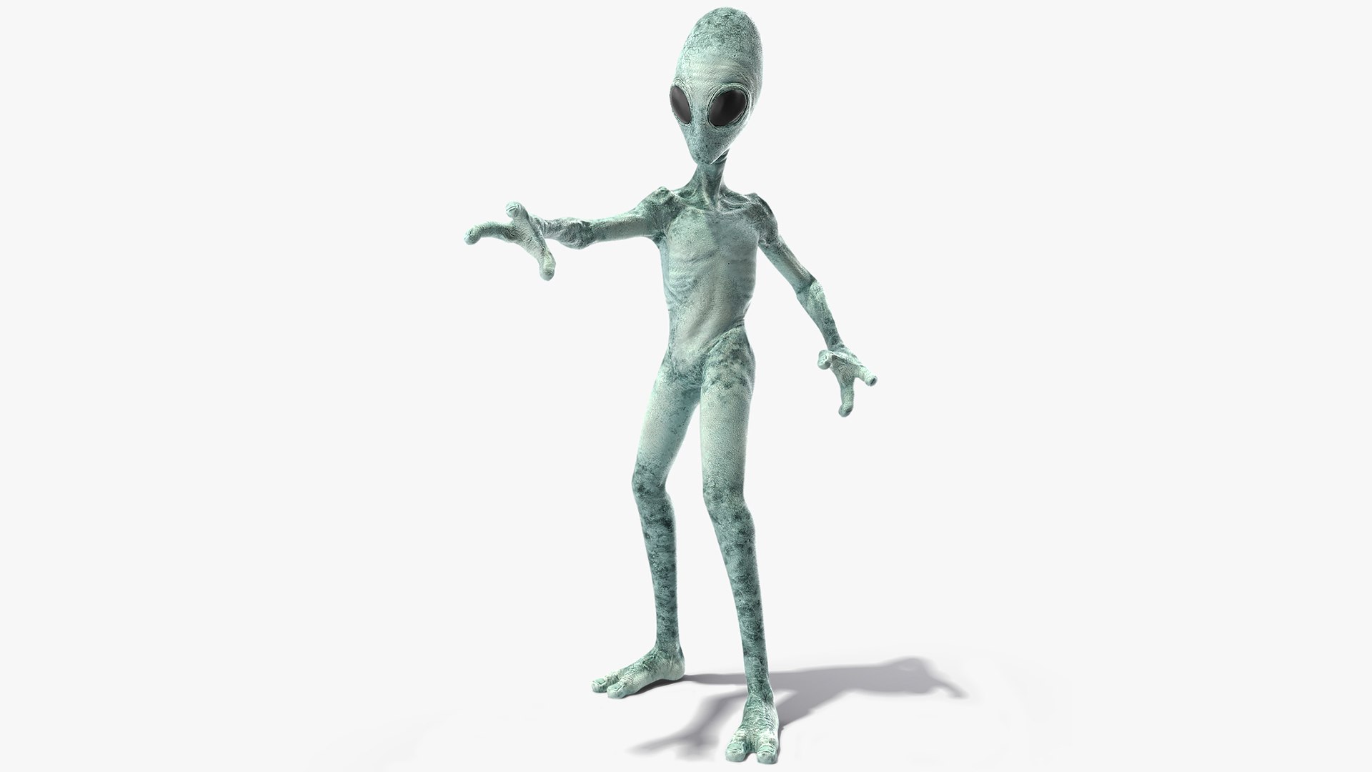 Extraterrestrial Alien Rigged 3D model preview