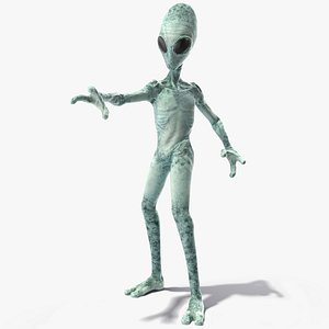 extraterrestrial alien rigged model