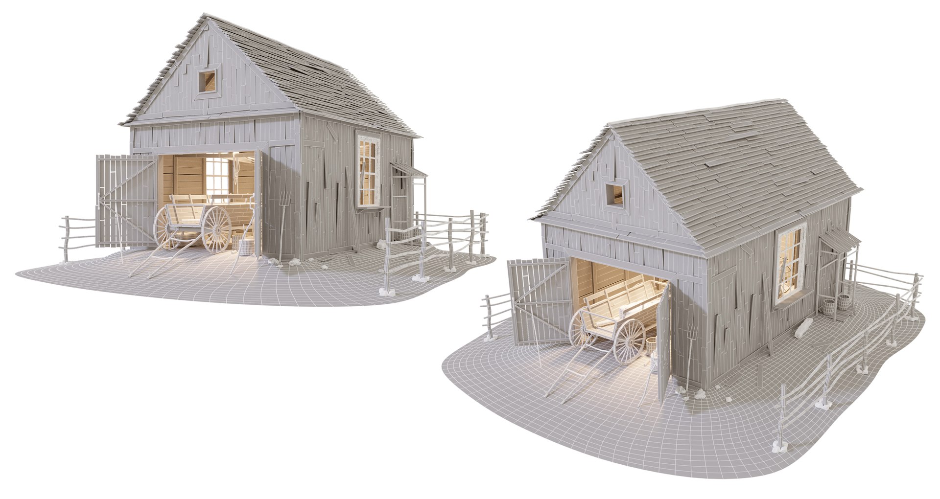 3D Farm Barn Building - TurboSquid 1958980