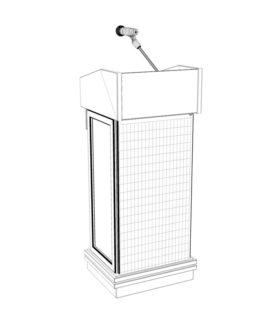 3D Model Podium Stand - TurboSquid 1501939