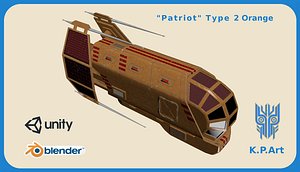 Spaceship Patriot Type 2 Orange