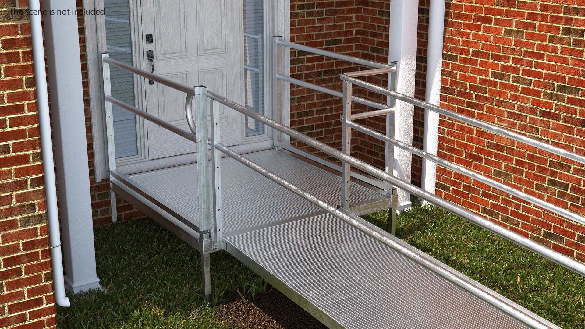 Aluminum modular wheelchair ramp 3D - TurboSquid 1486990