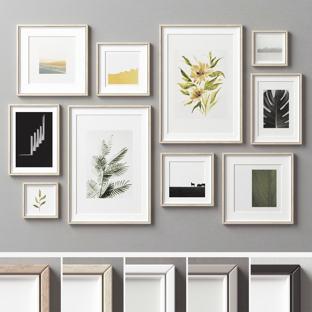 3D Picture Frames Set-316 - TurboSquid 1896393