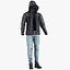 Men's Jeans Jacket with Boots