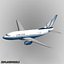 Boeing 737-500 United Airlines