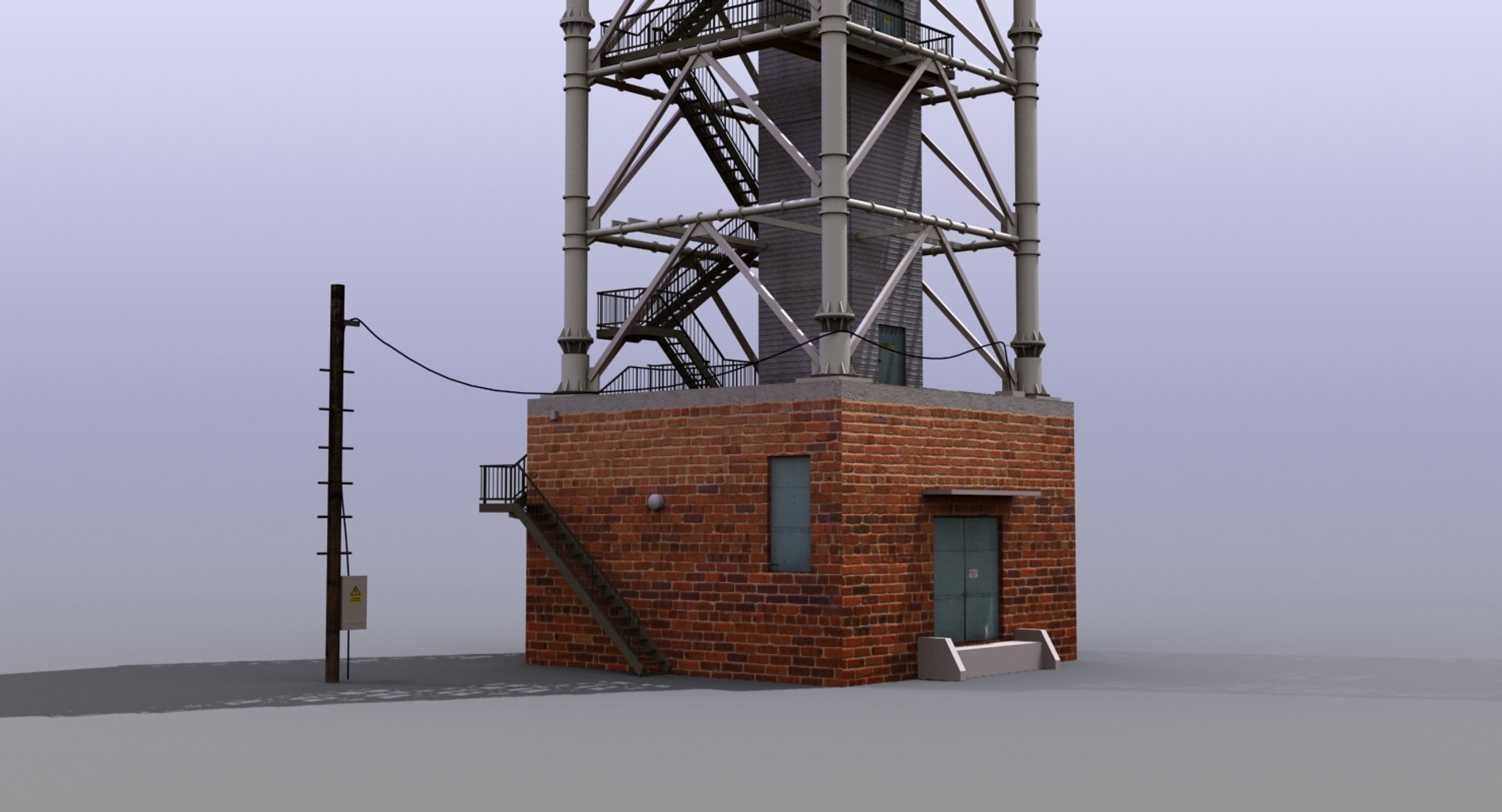 3d Model Radar Control Tower