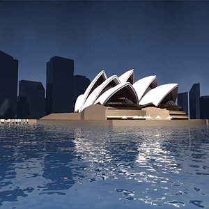 sydney opera 3d model