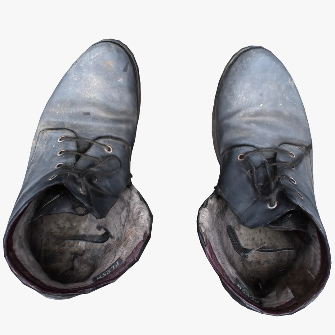 Old shabby shoes 3D - TurboSquid 1411953