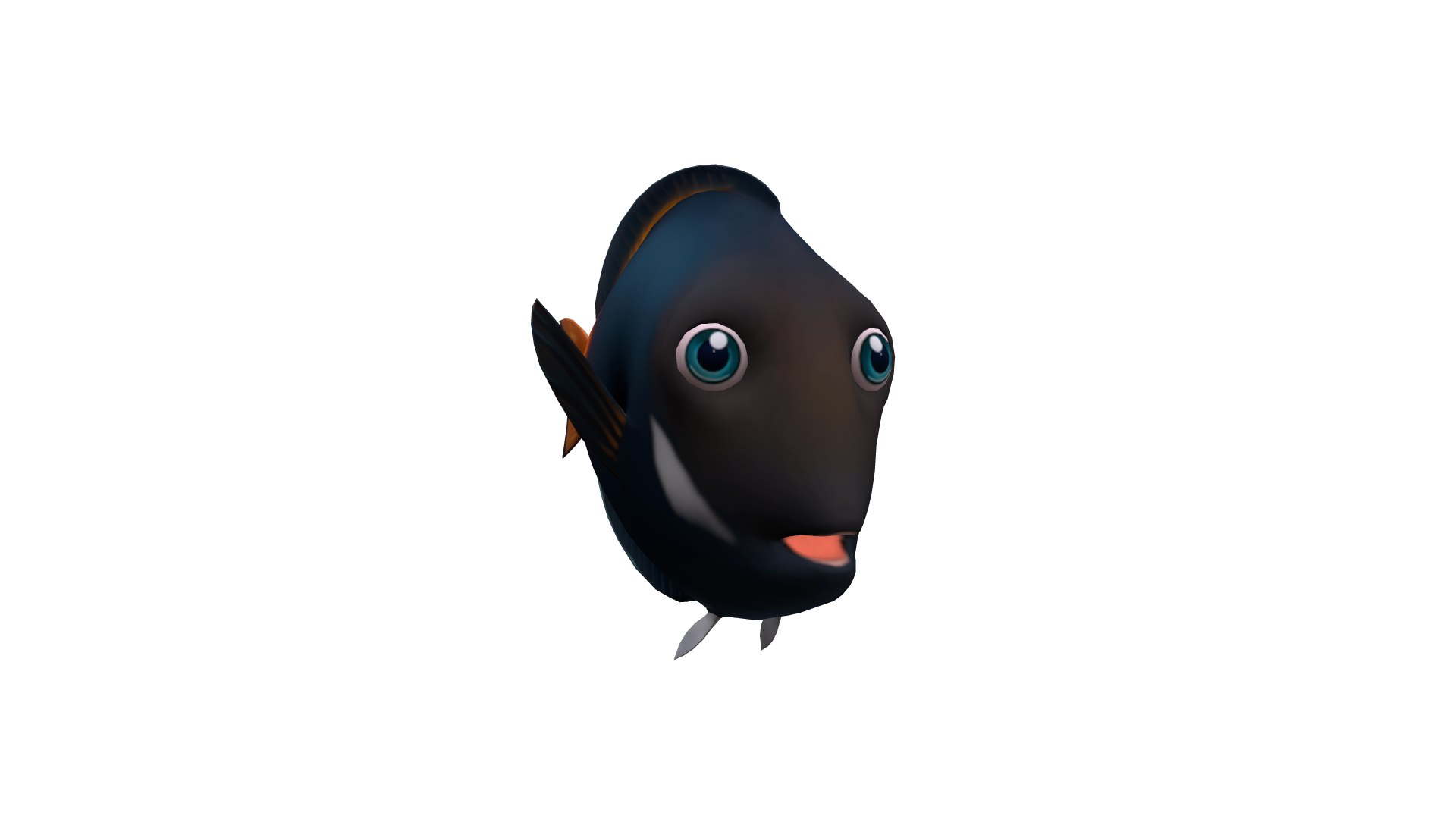 Achilles Tang Fish Toon 3d Model - Turbosquid 1586295