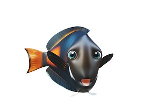achilles tang fish toon 3D model