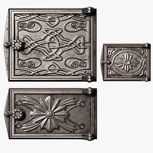 3D Cast iron doors for stoves
