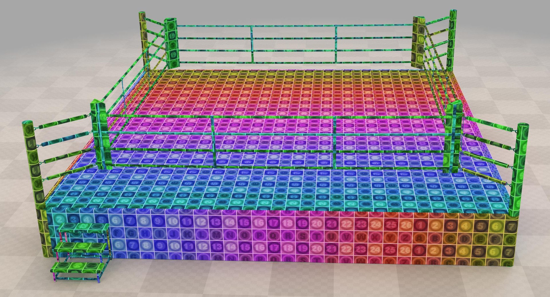 boxing ring model https://p.turbosquid.com/ts-thumb/hb/kYx6x3/rFMziFpv/00231_boxing_ring_surface_v010_05_checker.rgb_color.0002/jpg/1542730231/1920x1080/fit_q87/2d5a6194ec098fcb98e001f6c256bb8ab2b600ff/00231_boxing_ring_surface_v010_05_checker.rgb_color.0002.jpg