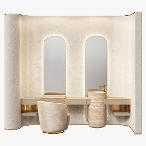 Visionnaire bathroom furniture Tharis 3D