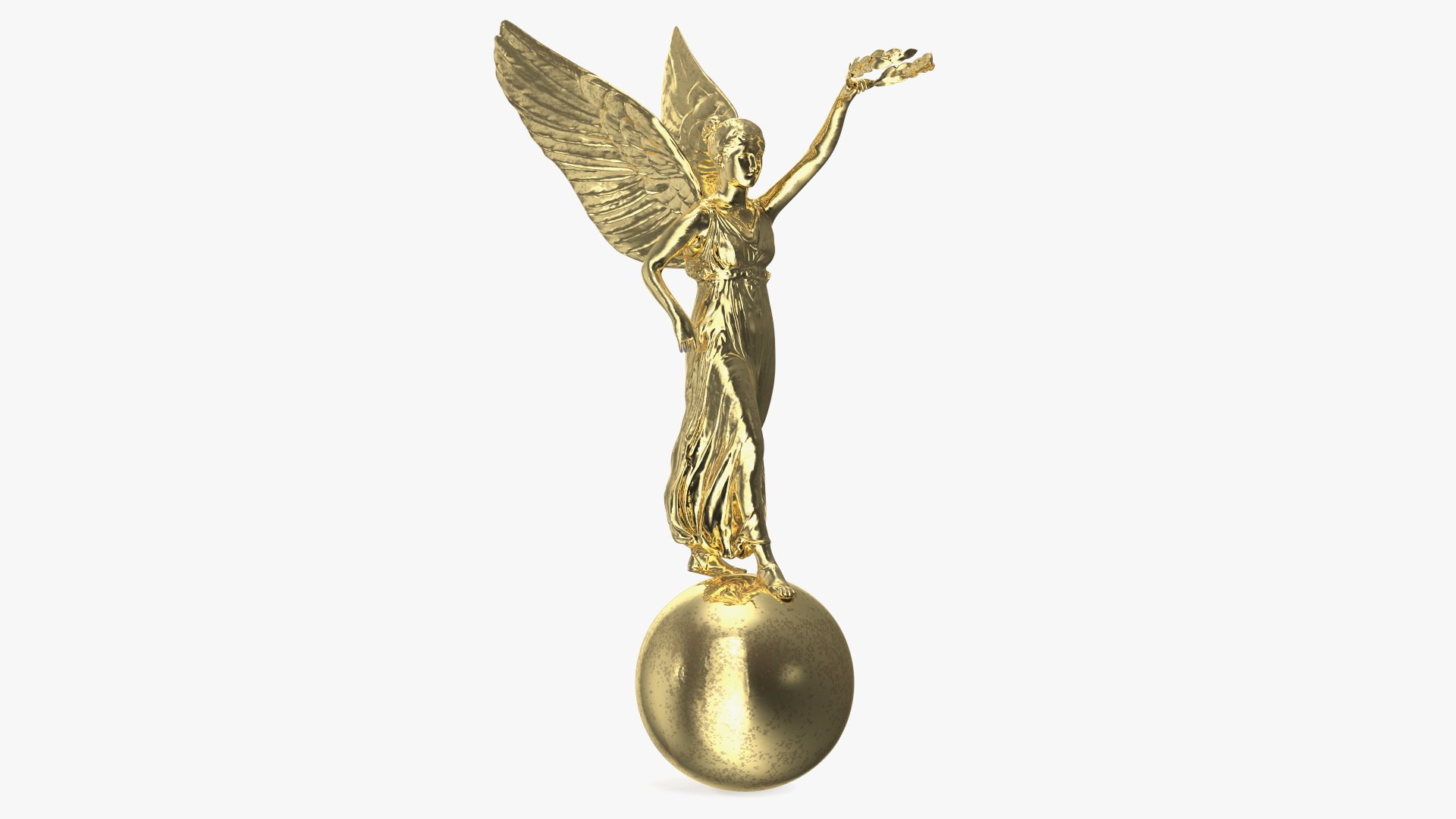 Nike Goddess Statue 3D model preview