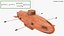 3D Old Wooden Submarine Rigged model