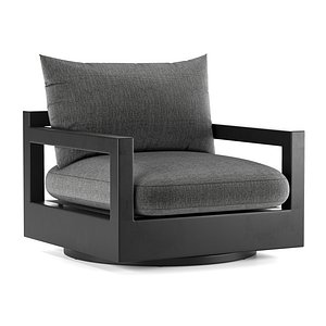 PACIFIC ALUMINUM SWIVEL LOUNGE CHAIR-Harbour